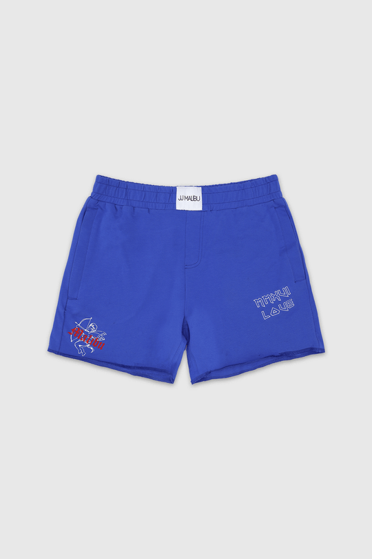 Pantalones cortos "Call You Tonight" de 12,7 cm con cinturilla elástica - Azul