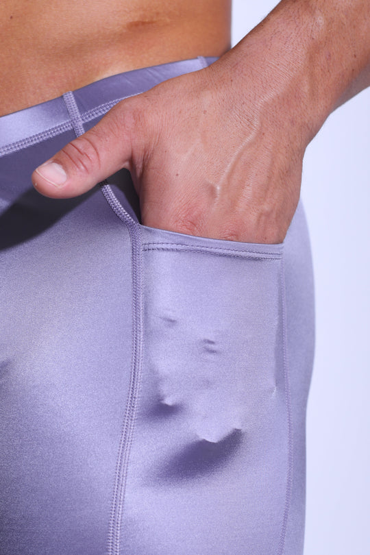 Pantalones cortos ciclistas Lustrous Scrunch-Butt de 6.5" - Lavanda