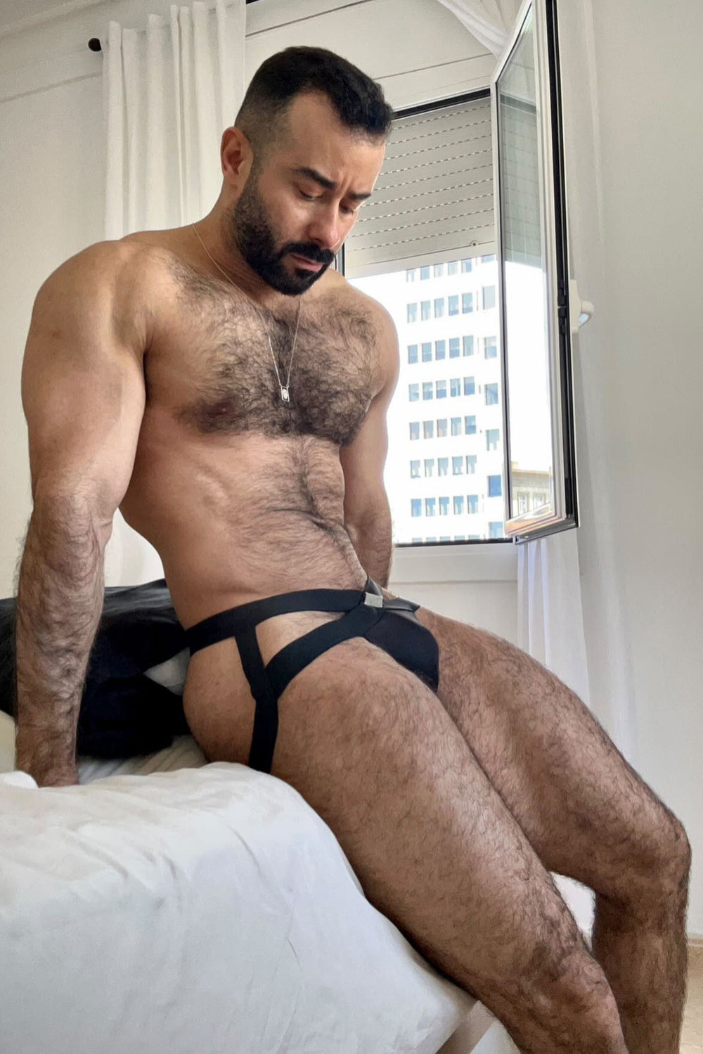 Suspensorio Hustler Cross - Negro obsidiana