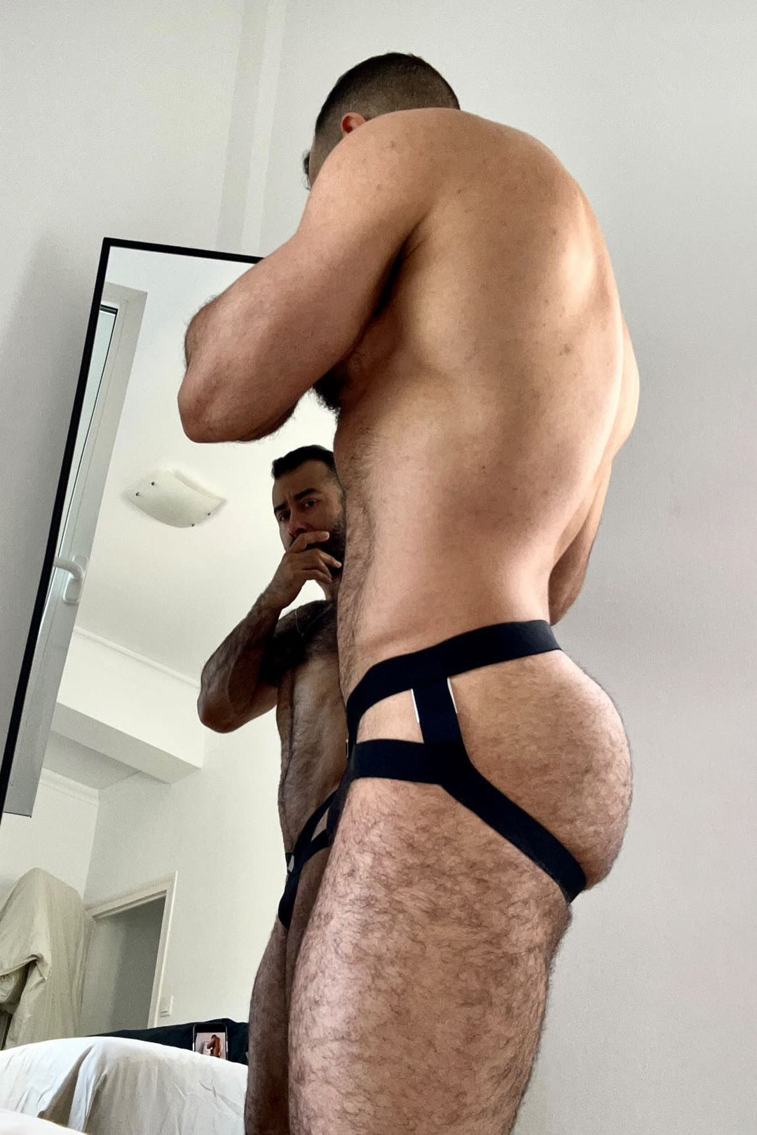 Suspensorio Hustler Cross - Negro obsidiana