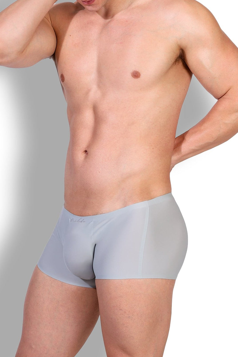 Boxer soyeux sans coutures Come-Over - Gris brouillard