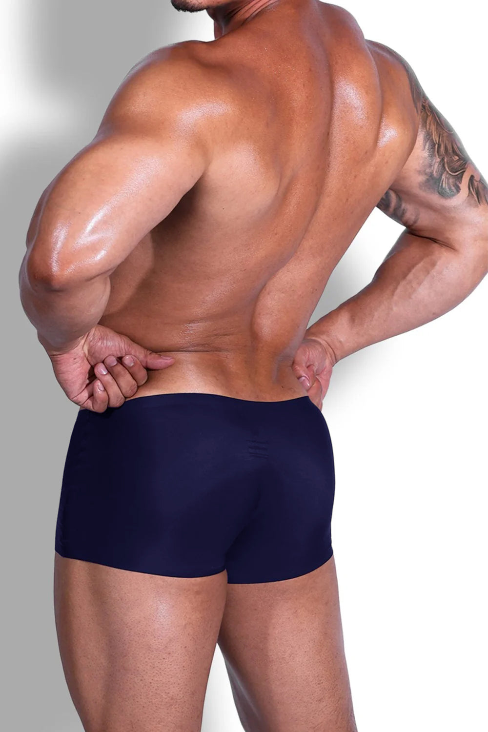 Boxer soyeux sans coutures Come-Over - Bleu marine indigo