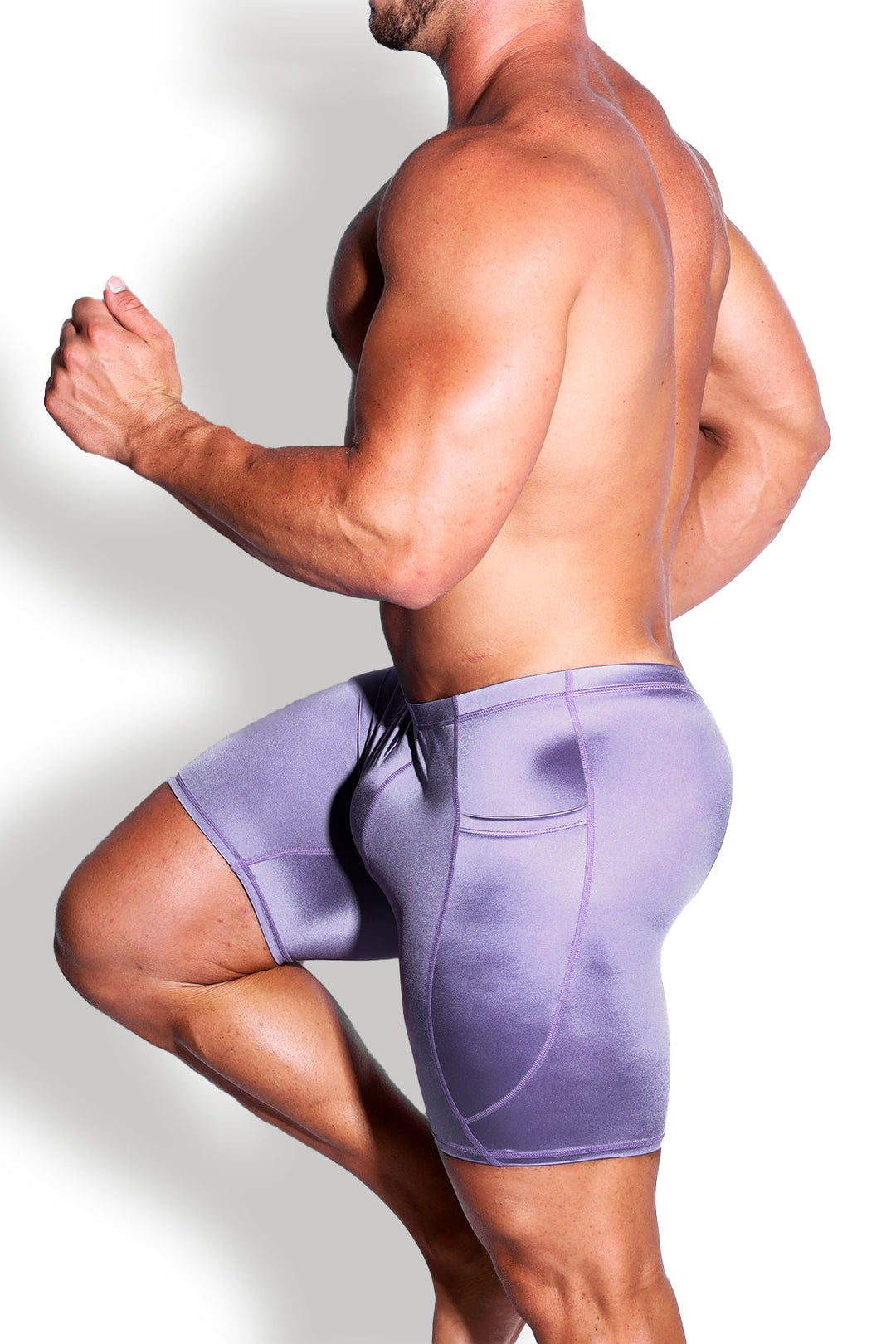 Pantalones cortos ciclistas Lustrous Scrunch-Butt de 6.5" - Lavanda