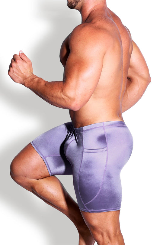 Pantalones cortos ciclistas Lustrous Scrunch-Butt de 6.5" - Lavanda