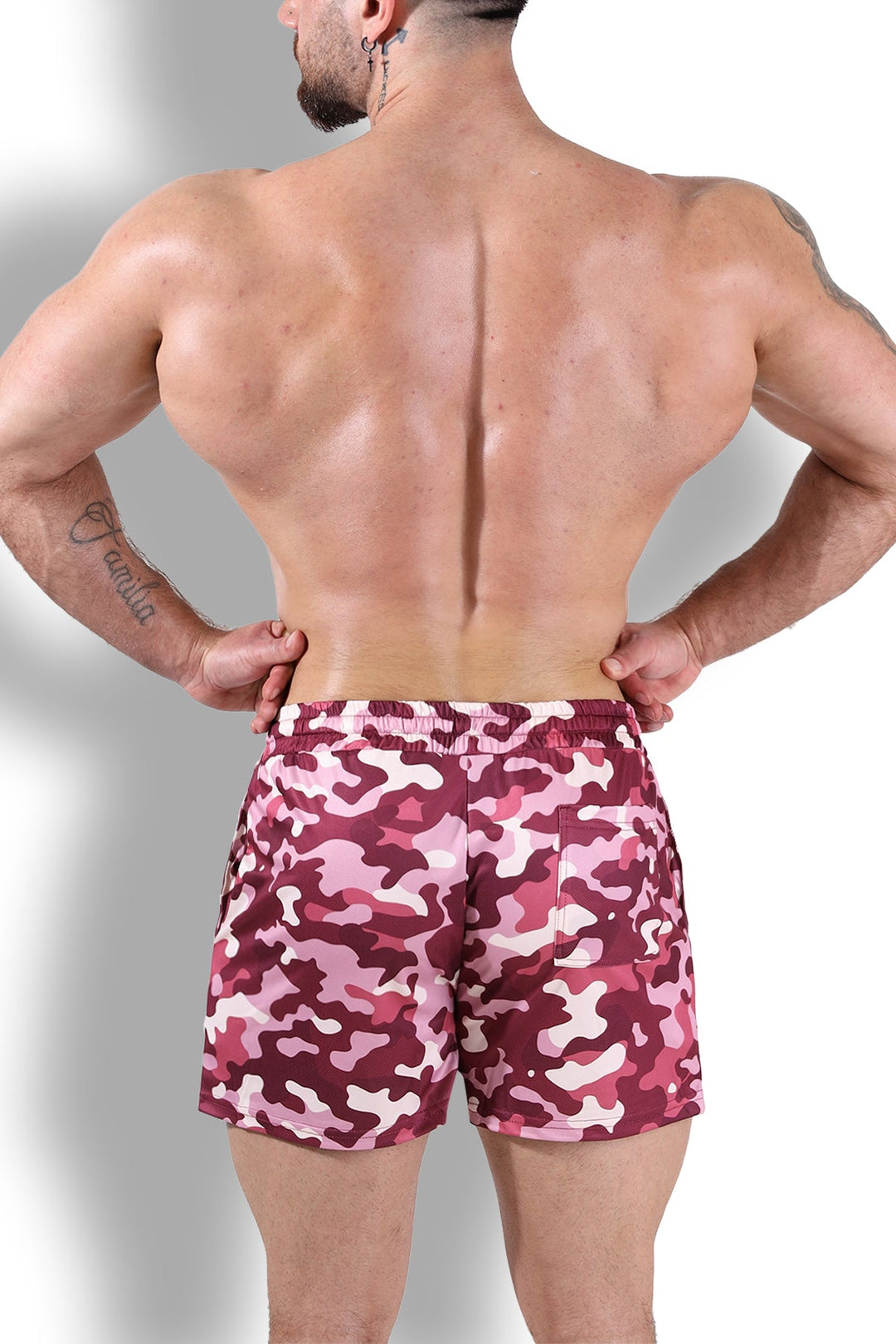 Pantalones cortos de malla de secado rápido - Camuflaje morado