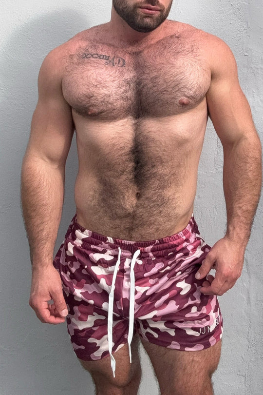 Pantalones cortos de malla de secado rápido - Camuflaje morado