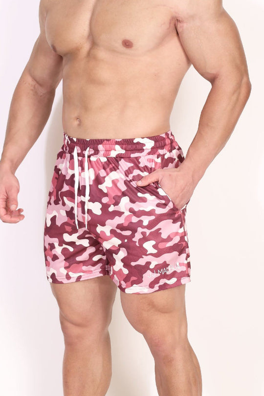 Pantalones cortos de malla de secado rápido - Camuflaje morado
